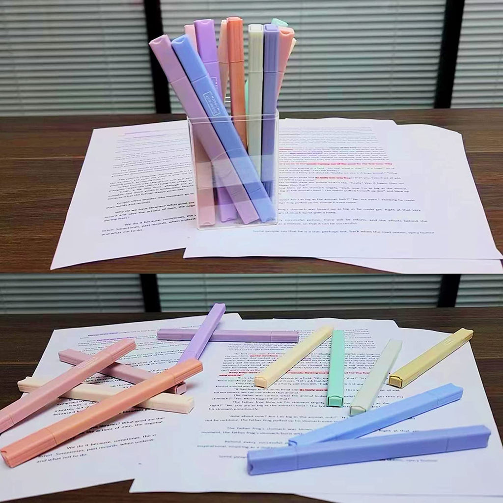 12Pcs Aesthetic Cute Highlighters Bible Pastel Highlighters and Pens No Bleed A
